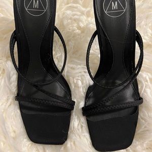 MISGUIDED SQUARE FRONT HEELS